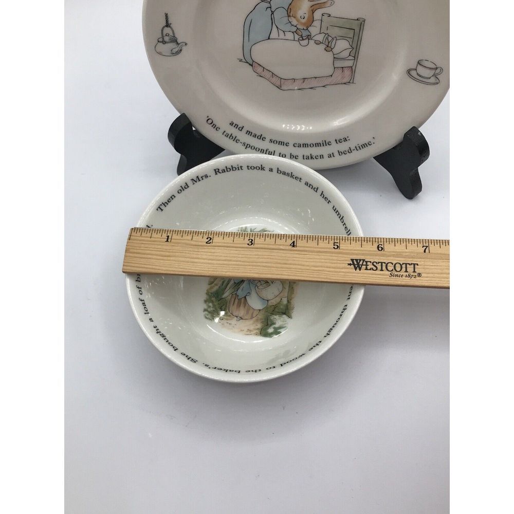 Wedgewood Peter Rabbit Small Plate and Cereal Bowl - Picture 7 of 8